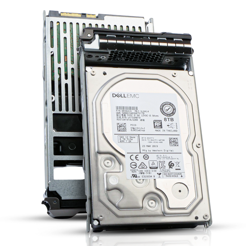 Dell G13 044YFV 8TB 7.2K RPM SAS 12Gb/s 512e 256MB 3.5in Refurbished HDD