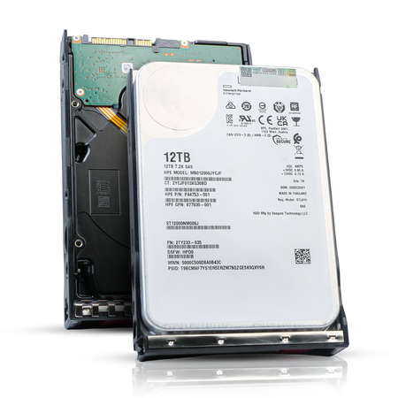 HP Generation 11 P44753-001 MB012000JYCJF 12TB 7.2K RPM SAS 12Gb/s 512e 256MB 3.5in Refurbished HDD