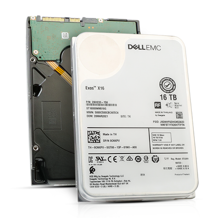 Dell/Seagate Exos X16 ST16000NM010G 16TB 7.2K RPM SAS 12Gb/s 512e 256MB 3.5in Refurbished HDD