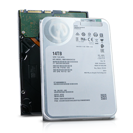 HP/Seagate Exos X16 ST14000NM001G 14TB 7.2K RPM SATA 6Gb/s 256MB 3.5in Refurbished HDD