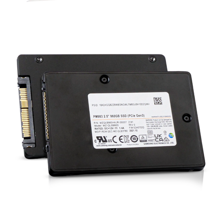 Samsung PM983 MZQLB960HAJR 960GB 1.3 DWPD PCIe Gen 3.0 x4 U.2 3D TLC NVMe 2.5in Refurbished SSD