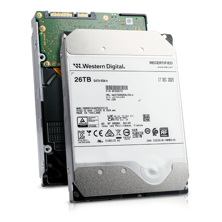 Western Digital Ultrastar DC HC590 WUH722626ALE6L4 0F65672 26TB 7.2K RPM SATA 6Gb/s 512e 512MB 3.5in Recertified HDD