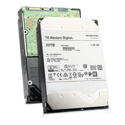 Western Digital Ultrastar DC HC560 WUH722020BLE6L1 0F38784 20TB 7.2K RPM SATA 6Gb/s 512e 512MB 3.5in Recertified HDD