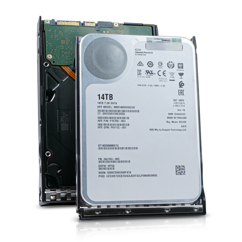 HP Generation 11 MB014000GWZGV P15759-003 14TB 7.2K RPM SATA 6Gb/s 256MB 3.5in Refurbished HDD