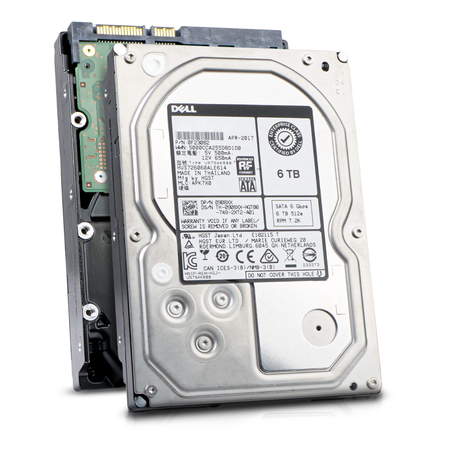 Dell/HGST Ultrastar 7K6000 HUS726060ALE614 0F23082 6TB 7.2K RPM SATA 6Gb/s 512e 128MB 3.5in Refurbished HDD