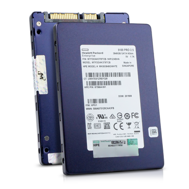 HP Micron 5100 PRO MK003840GWHTE 875664-001 MTFDDAK3T8TCB 3.84TB SATA 6Gb/s 2.5" SSD, Combine View