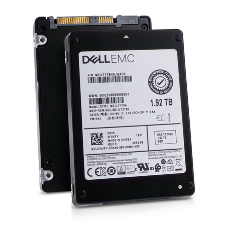 Dell / Samsung PM1643 MZILT1T9HAJQAD3 1.92TB SAS 12Gb/s 2.5" Enterprise SSD, Combine View