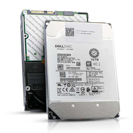 Dell/Western Digital Ultrastar DC HC550 WUH721816AL5205 0F38376 16TB 7.2K RPM SAS 12Gb/s 512e 3.5in Refurbished HDD