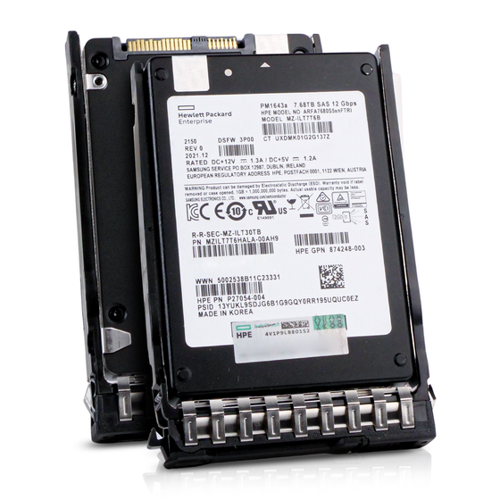 HPE PM1643a MZILT7T6HALA-00AH9 7.68TB SAS 12Gb/s 2.5" Enterprise SSD, Combine view