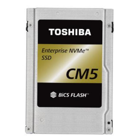 Toshiba CM5-R KCM5DRUG960G 960GB 1 DWPD PCIe Gen 3.0 x4 4GB/s 3D TLC U.2 NVMe 2.5in Refurbished SSD