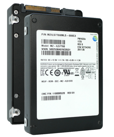 Samsung PM1633a MZILS7T6HMLS 7.68TB 1 DWPD SAS 12Gb/s 2.5in Refurbished SSD