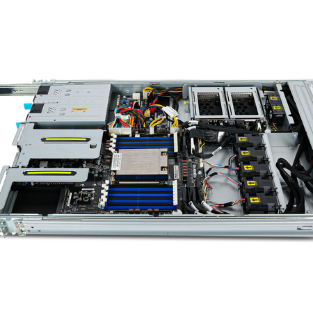 ASUS RS500A-E11-RS12U 1U Single Socket SP3 16x DDR4 DIMM 12x Front 2.5" Bay NVMe/SAS/SATA + 4x Internal 2x 800W PSU | Barebones Server (NO CPU, RAM) | Refurbished