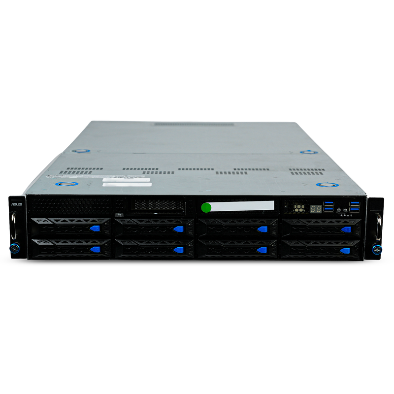 ASUS ESC4000A-E10 2U GPU Server AMD EPYC 7742 64-Core 8x DDR4 DIMM 8x Hot-Swap Bay 4x GPU Slots 2x1600W Refurbished