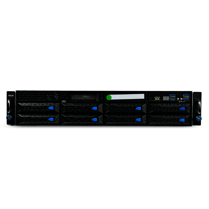 ASUS ESC4000A-E10 2U GPU Server AMD EPYC 7742 64-Core 8x DDR4 DIMM 8x Hot-Swap Bay 4x GPU Slots 2x1600W Refurbished