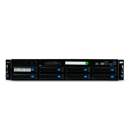 ASUS ESC4000A-E10 2U GPU Server AMD EPYC 7702P 64-Core 8x DDR4 DIMM 8x SATA/SAS/NVMe Hot-Swap Bay 4x GPU Slots 2x1600W Refurbished