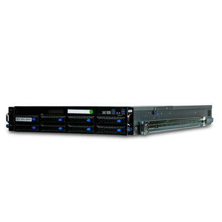 ASUS ESC4000A-E10 2U GPU Server AMD EPYC 7702P 64-Core 8x DDR4 DIMM 8x SATA/SAS/NVMe Hot-Swap Bay 4x GPU Slots 2x1600W Refurbished