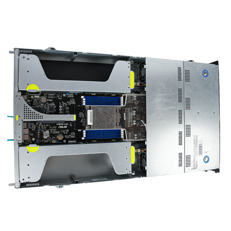 ASUS ESC4000A-E10 2U GPU Barebones Server 8x DDR4 DIMM 8x SATA/SAS/NVMe Hot-Swap Bay 4x GPU Slots 2x2200W Refurbished
