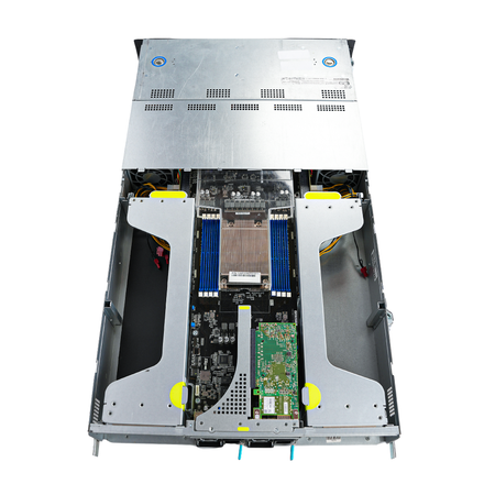 ASUS ESC4000A-E10 2U GPU Server AMD EPYC 7742 64-Core 8x DDR4 DIMM 8x SATA/SAS/NVMe Hot-Swap Bay 4x GPU Slots 2x2200W ConnectX-5 Refurbished