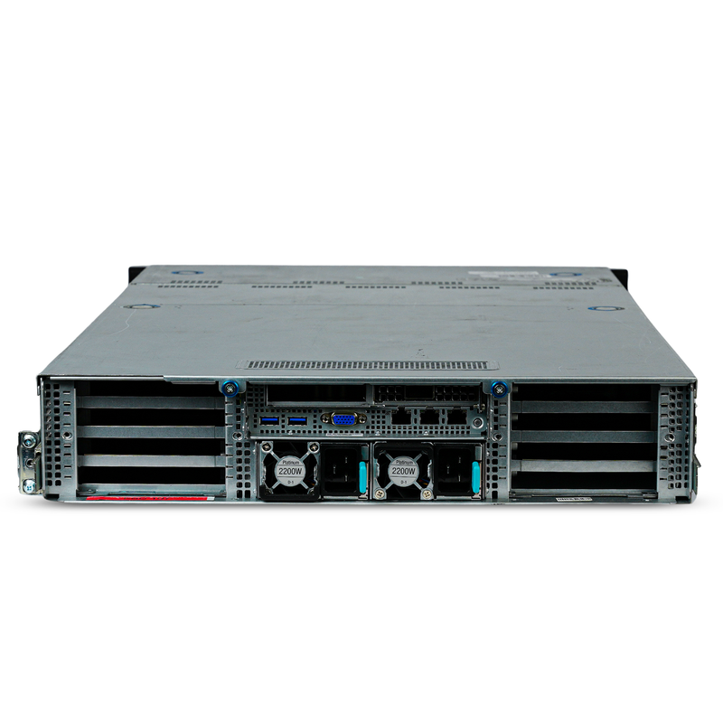 ASUS ESC4000A-E10 2U GPU Server AMD EPYC 7742 64-Core 8x DDR4 DIMM 8x Hot-Swap Bay 4x GPU Slots 2x2200W ConnectX-6 Refurbished
