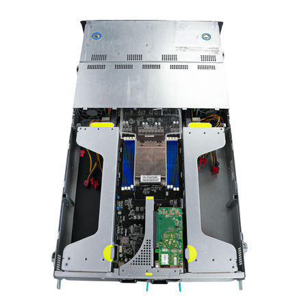 ASUS ESC4000A-E10 2U GPU Server AMD EPYC 7702P 64-Core 8x DDR4 DIMM 8x SATA/SAS/NVMe Hot-Swap Bay 4x GPU Slots 2x2200W Refurbished