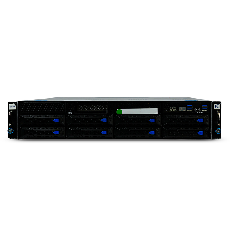ASUS ESC4000A-E10 2U GPU Server AMD EPYC 7413 24-Core 8x DDR4 DIMM 8x Hot-Swap Bay 4x GPU Slots 2x2200W Refurbished