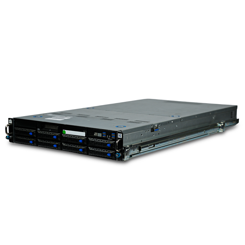 ASUS ESC4000A-E10 2U GPU Server AMD EPYC 7413 24-Core 8x DDR4 DIMM 8x Hot-Swap Bay 4x GPU Slots 2x2200W Refurbished