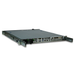 Opposite-angle rear view of an ASRock Rack 1U server with rails.