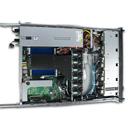ASRock Rack 1U10E-ROME/2T 1U Server AMD EPYC 7742 64-Core 8x DDR4 DIMM 10x Front NVMe/SATA 2.5" Bay + 1x M.2 NVMe slot 2x750W Refurbished