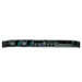 Level rear view of a 1U server showing its ports and power supplies.