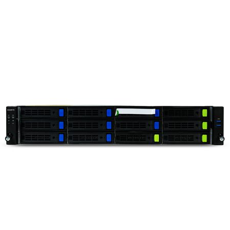 Gigabyte R282-Z96 2U GPU Server Dual AMD EPYC 7282 32-Core 32x DDR4 DIMM 12x SATA/SAS/NVMe Hot-Swap Bay 3x GPU Slots 2x2000W ConnectX-5 Refurbished