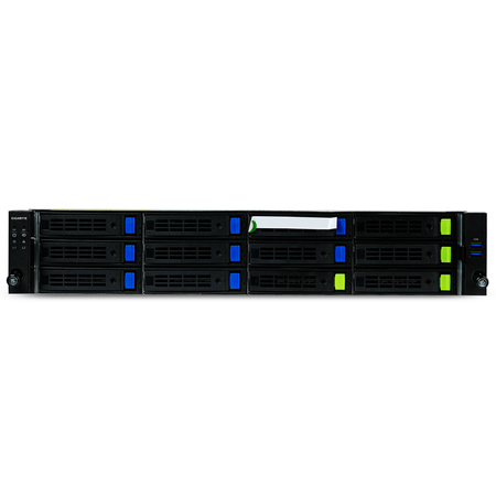 Gigabyte R282-Z96 2U GPU Server Dual AMD EPYC 7282 32-Core 32x DDR4 DIMM 12x SATA/SAS/NVMe Hot-Swap Bay 3x GPU Slots 2x2000W ConnectX-5 Refurbished
