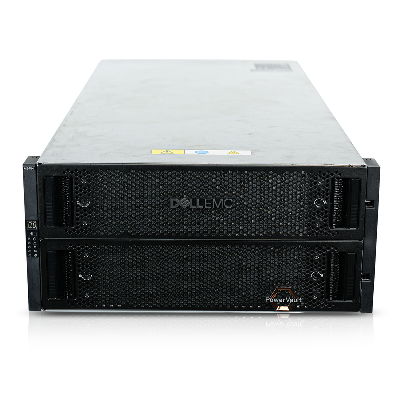 Dell EMC PowerVault ME484 84-Bay 3.5" SAS 12Gb/s 5U Rackmount Dual IOMs Storage Expansion Enclosure JBOD Bare