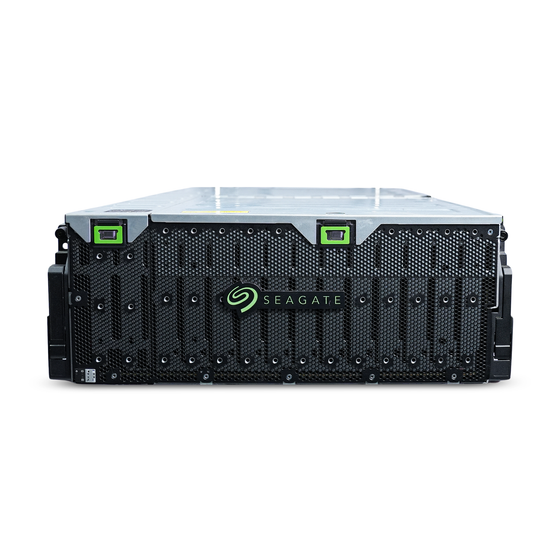 Front view of a Seagate 4U storage enclosure.