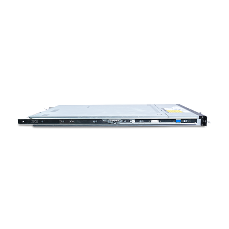 Opposite side view of a Gigabyte 1U server with rail attached.