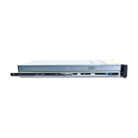 Side view of a Gigabyte 2U server with rail attached.