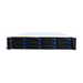 Front view of a 2U server with 12 drive bays.