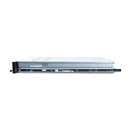 Side view of a Gigabyte 2U server with rail attached.