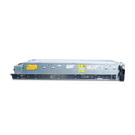 Side view of a Seagate Exos E 4U106 with rail attached.