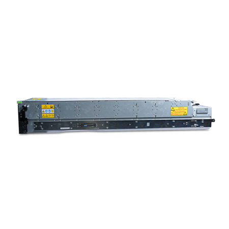 Opposite side view of a Seagate Exos E 4U106 with rail attached.