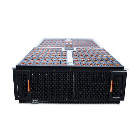 Front view of an open WD Ultrastar Data102 H4102-J with all drive bays populated.