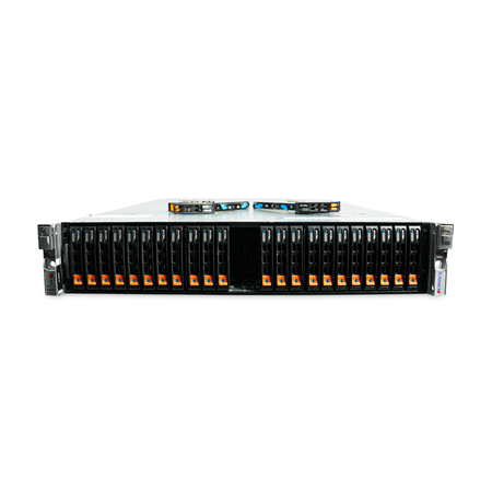 Supermicro AS-2124US-TNRP 2U NVMe Server — Dual AMD EPYC 7542 32-Core (64 Total), 24x NVMe Hot-Swap Bays, 32x DDR4 DIMM Slots, 2x 1600W Titanium PSU (1+1) — CPU Only Refurbished