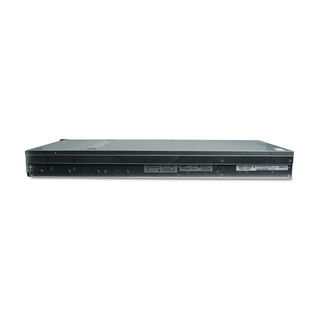 Side view of 2U rack server with labels.