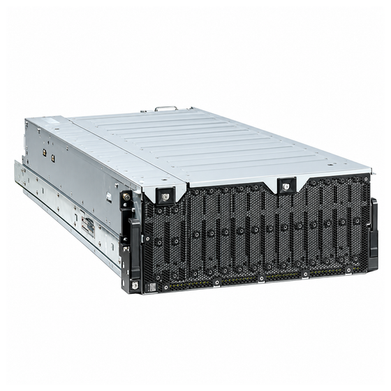 Rackmount JBOD storage enclosure on a white background, angled view.