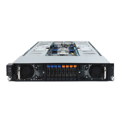 Gigabyte G292-Z42 2U GPU Server — Dual AMD EPYC 7H12 128-Core, 8x GPU PCIe Gen3 x16 Slots, 16-DIMM DDR4 Slots, 8-Bay 2.5" | AI/HPC Ready Refurbished
