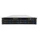 Elevated front view of a 2U server with 8 drive bays and rack handles.
