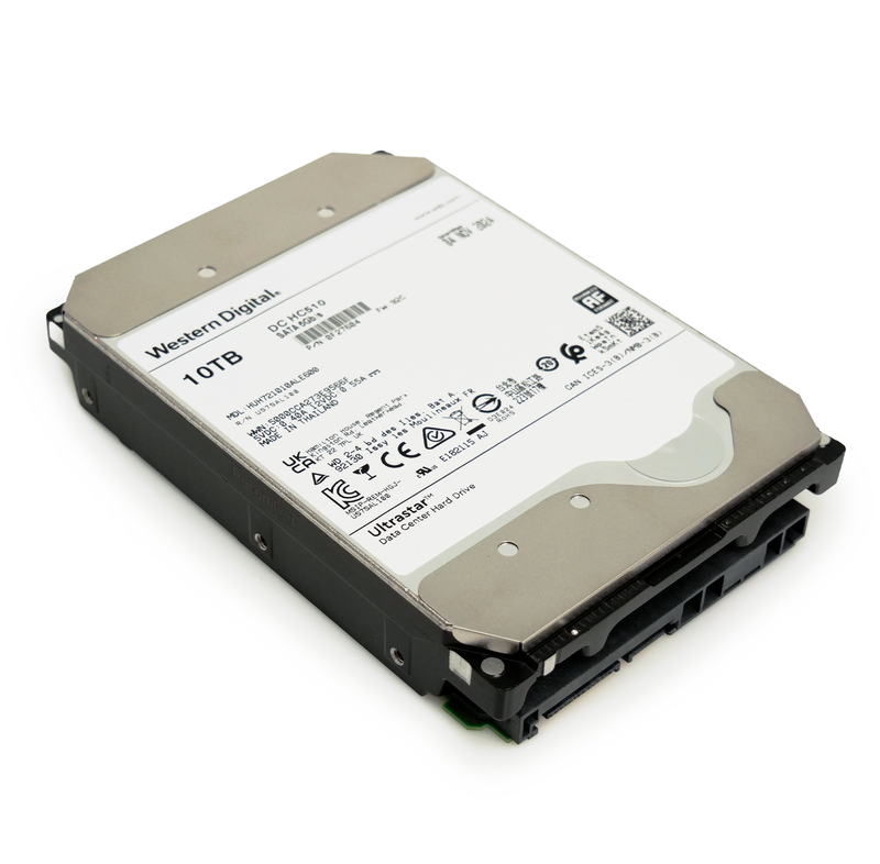 Western Digital Ultrastar DC HC510 HUH721010ALE600 0F27604 10TB 7.2K RPM SATA 6Gb/s 512e 256MB 3.5" ISE Manufacturer Recertified HDD