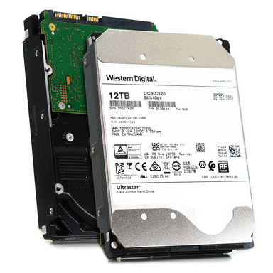 HGST Ultrastar He12 HUH721212ALE600 0F30144 12TB 7.2K RPM SATA 6Gb/s 512e 256MB 3.5" ISE HDD