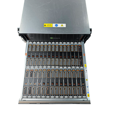 Seagate Exos E 5U84 SAS Disk Shelf | 84-Bay 5U Data Center JBOD Enclosure (Refurbished) with Enterprise SAS Hard Drives