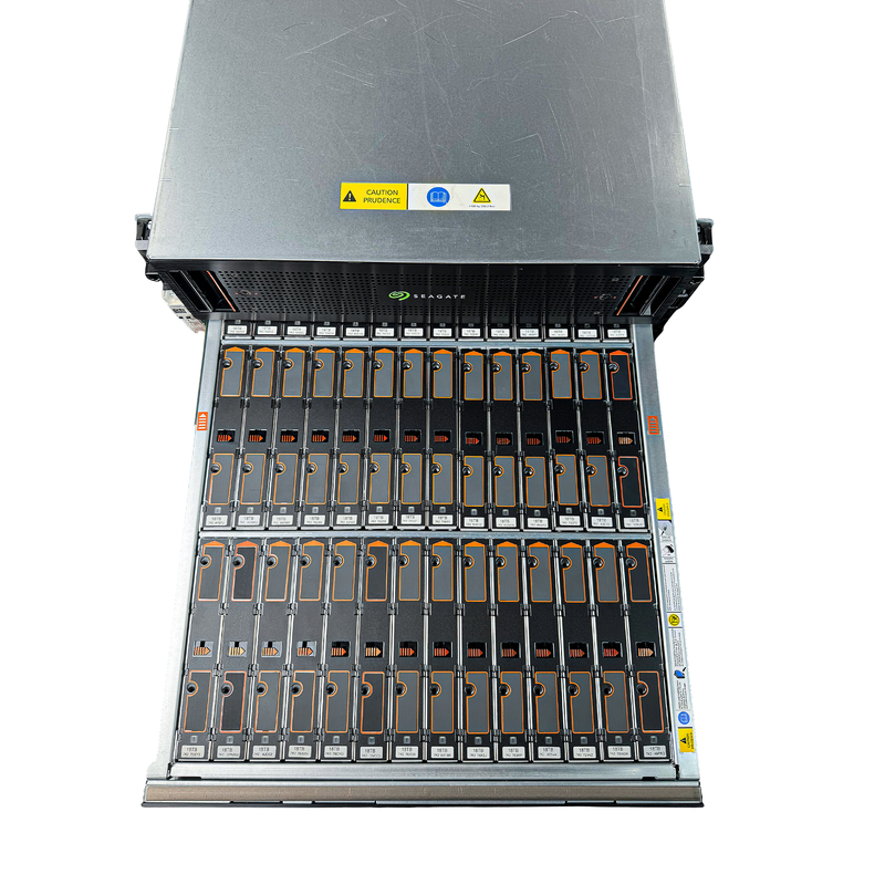 Seagate Exos E 5U84 SAS Disk Shelf | 84-Bay 5U Data Center JBOD Enclosure (Refurbished) with Enterprise SAS Hard Drives