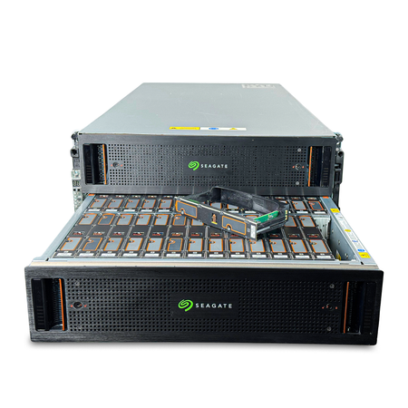 Seagate Exos E 5U84 SAS Disk Shelf | 84-Bay 5U Data Center JBOD Enclosure (Refurbished) with Enterprise SAS Hard Drives